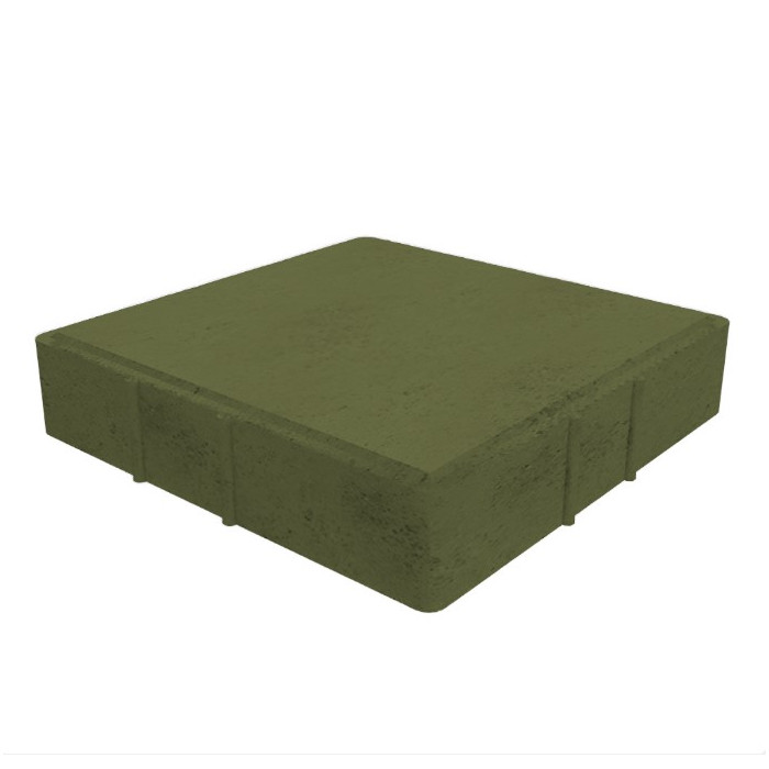 Квадратная тротуарная плитка 300х300х60 мм Зеленый