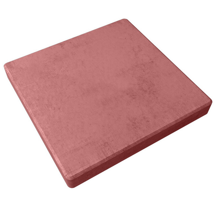 Квадратная тротуарная плитка 330х330х60 Красный