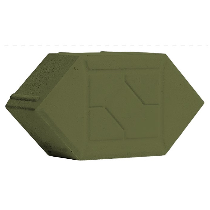 Тротуарная плитка Ромб фигурный Зеленый